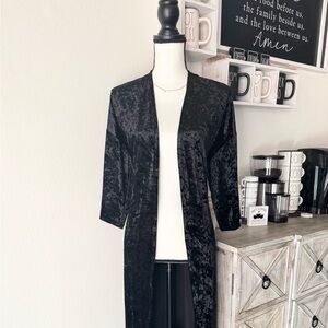 Velvet Women's Black Robe
